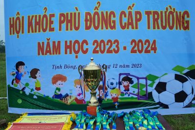 Ngày 9, 10/12 Trường TH Tịnh Đông tổ chức Hội khỏe Phù Đổng cấp trường, năm học 2023 -2024. Nhằm mục đích nâng cao chất lượng giáo dục toàn diện cho học sinh trong toàn trường. Đây cũng là sân chơi bổ ích để các em được giao lưu học hỏi kinh nghiệm giữa các lớp với nhau.