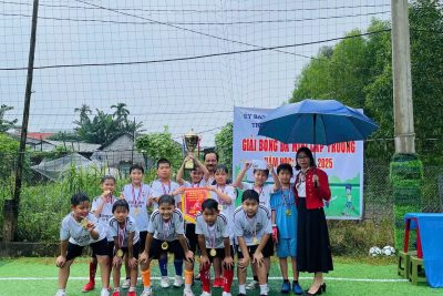 Ngày 9-10/01/2025 trường tổ chức giải bóng đá Mini nam khối lớp 4,5 cấp trường.