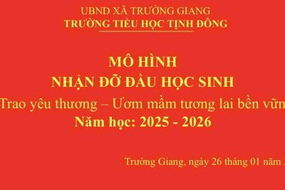 Mô hình đỡ đầu cho học sinh có cảnh khó khăn năm học 2025 – 2026